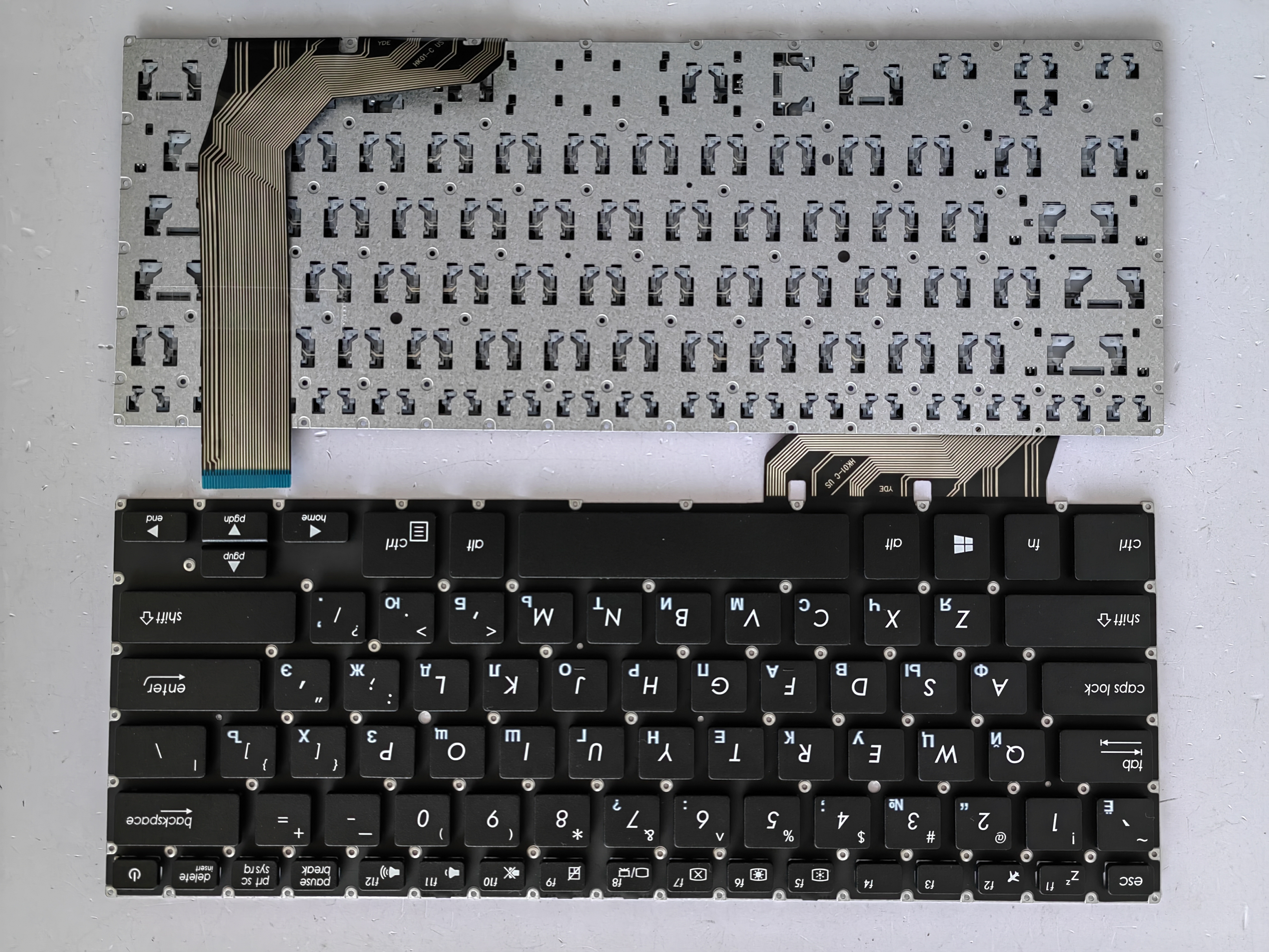 Picture of New Replacement Laptop Keyboard For ASUS X407/A407 BLACK (OEM) RU Layout
